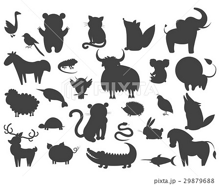 Set of Cartoon Animal Pet and Wild Beasts Vector Set of Cartoon Animal Pet and Wild Beasts Vector 29879688