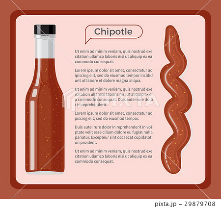 Chipotle Sauce Framed Vector Banner with Text  29879708