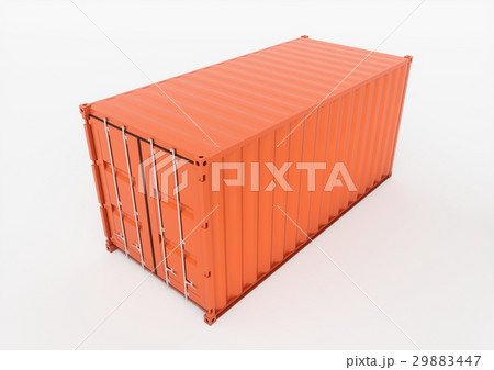 3D rendering Isolated cargo container 29883447