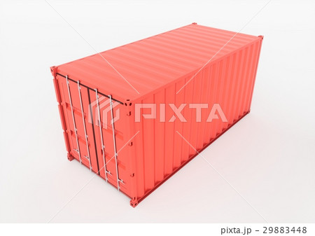 3D rendering Isolated cargo container 3D rendering Isolated cargo container 29883448