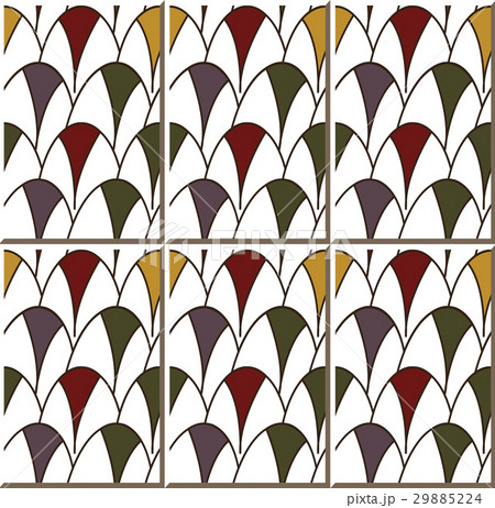 Ceramic tile pattern of colorful scale 29885224
