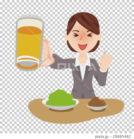 Business woman beer 29885482