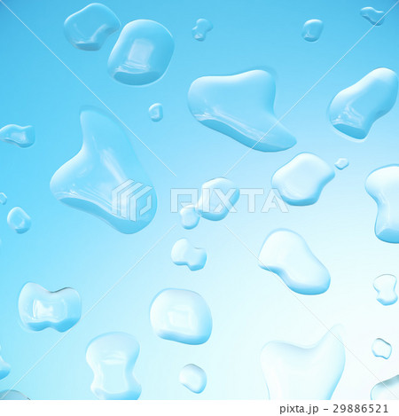 Water droplets on glass, sky background, close-up 29886521
