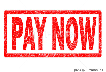 pay now stamp on white background.  29888341