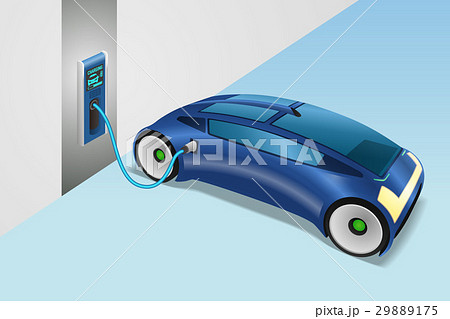 wallboxで充電する電気自動車 29889175