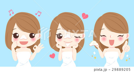 woman with acne problem 29889205