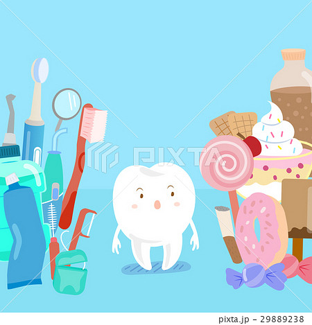cute cartoon tooth 29889238