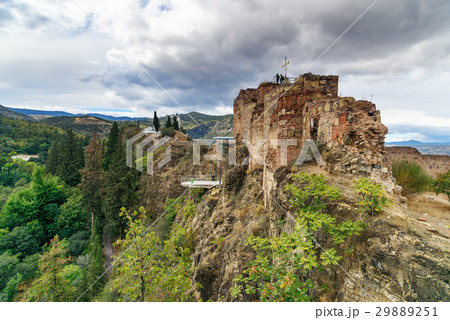 Ruins of Narikala Fortress in Tbilisi, Georgia 29889251