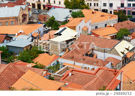 View of roofs of Old city Tbilisi, Georgia 29889252