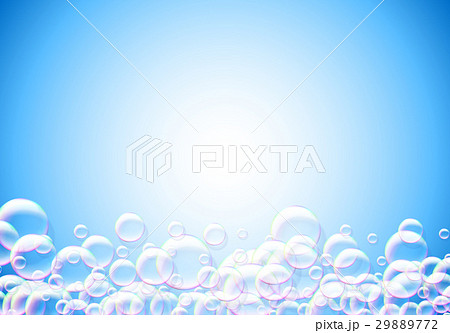 Soap bubbles abstract blue background with rainbow Soap bubbles abstract blue background with rainbow 29889772