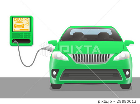 wallboxで充電する電気自動車 29890012