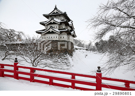 冬の弘前城 冬の弘前城 29890801