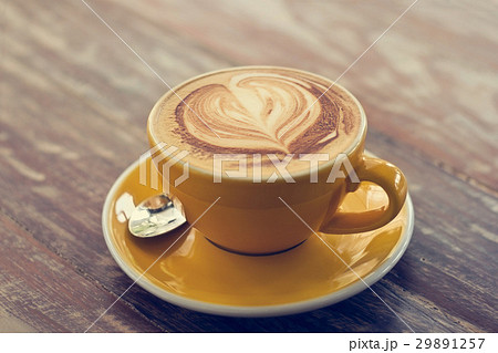 Coffee cup on wooden , Vintage color tone Coffee cup on wooden , Vintage color tone 29891257