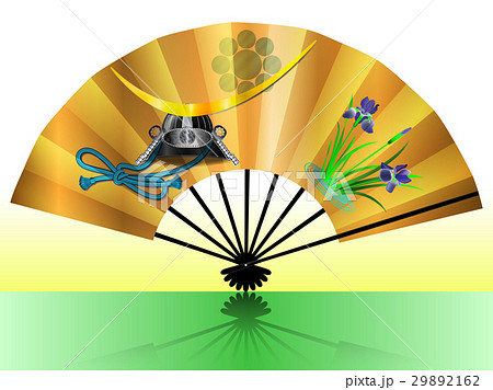 扇子(かぶとと菖蒲 伊達政宗) 扇子(かぶとと菖蒲 伊達政宗) 29892162