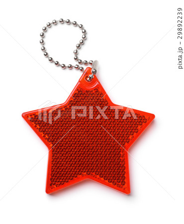 Top view of red star safety reflector Top view of red star safety reflector 29892239