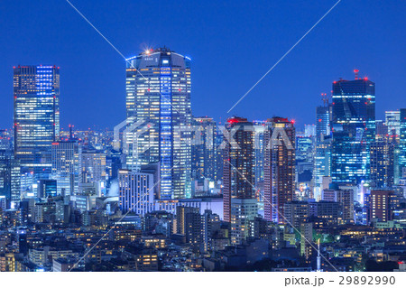 東京都市夜景_超高層ビル 29892990