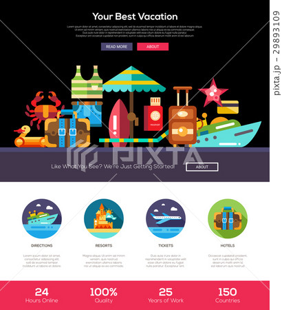 Camping, hiking website header banner with Camping, hiking website header banner with 29893109