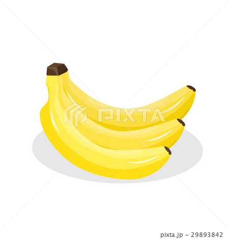 Fresh banana on white background 29893842