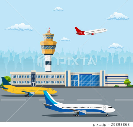 Airport building and airplanes 29893868