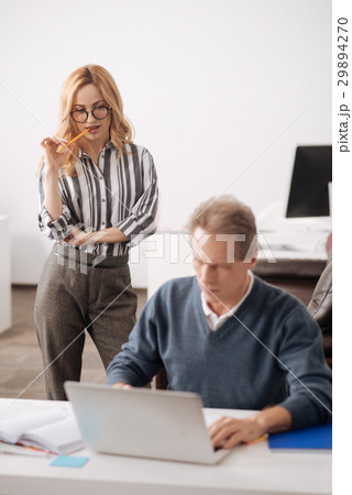 Seductive young secretary seducing aged colleague 29894270