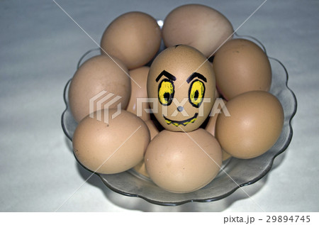 Eggs in the basket isolate on background Eggs in the basket isolate on background 29894745