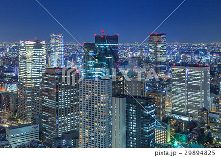 東京都市夜景_超高層ビル 東京都市夜景_超高層ビル 29894825