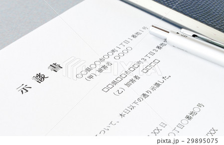 示談書　交通事故　傷害事故 29895075