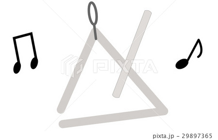 楽器 トライアングルのイラスト素材