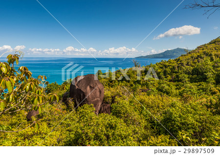 Mahe island coastline view, Seychelles Mahe island coastline view, Seychelles 29897509