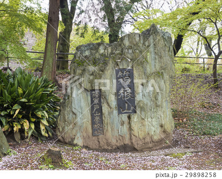 戸山公園にある箱根山の碑（東京都新宿区） 29898258