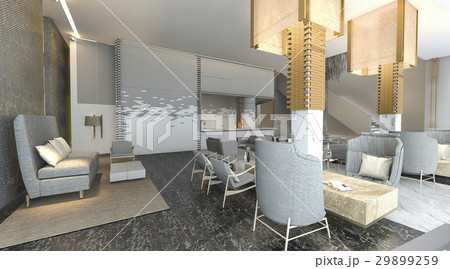 beautiful and luxury hotel lobby with nice decor beautiful and luxury hotel lobby with nice decor 29899259