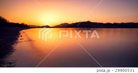 Sunrise on lake Sunrise on lake 29900531