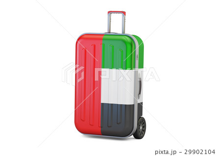United Arab Emirates travel concept, suitcase 29902104