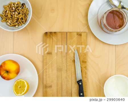 Nutritious healthy ingredients around board with Nutritious healthy ingredients around board with 29903640