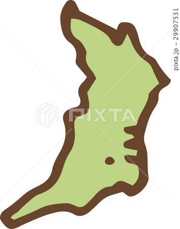 日本地図 大阪府のイラスト素材