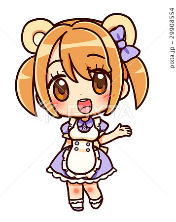 くま耳メイドさん_パープル 29908554