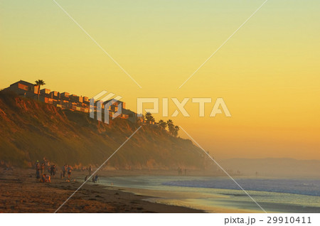 Sunset Californian beach Sunset Californian beach 29910411