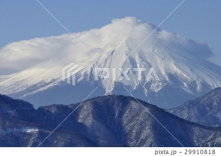 雲走る富士山 29910818