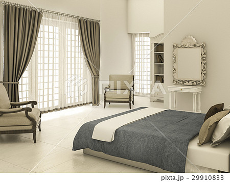classic bedroom with warm tone 29910833