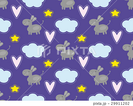 Cute donkey pattern 29911202