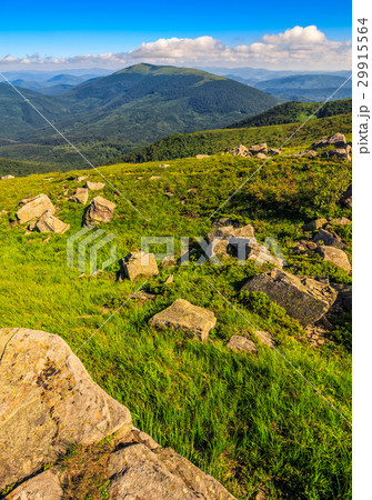meadow with boulders in Carpathian mountains meadow with boulders in Carpathian mountains 29915564