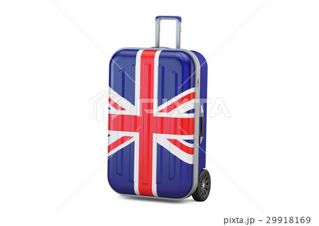 Great Britain travel concept suitcase with UK flag 29918169