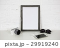 Frame White Mock Up and Modern Accessories. 29919240