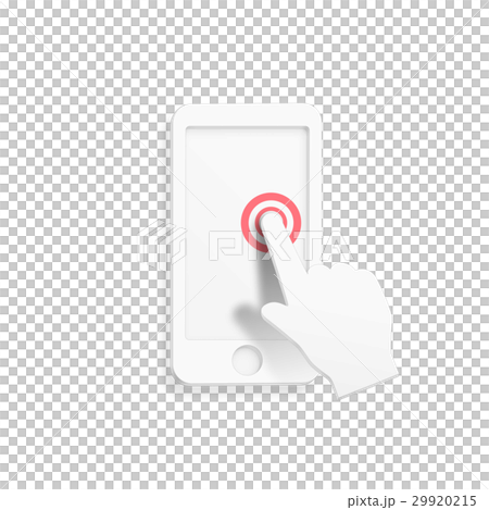 スマホ ダブルタップのイラスト素材