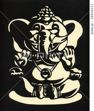 夢をかなえるゾウの神様 ガネーシャ Ganesh Hindu God Of Wisdom の写真素材