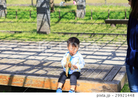 ライフスタイル　公園で遊ぶ親子 29921448