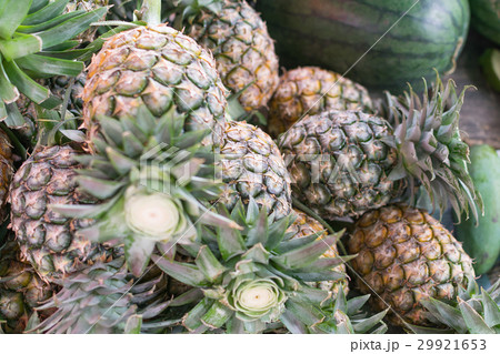 Pineapple at the market Pineapple at the market 29921653