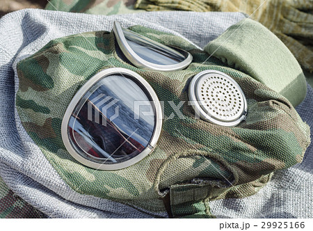 Military gas mask closeup Military gas mask closeup 29925166