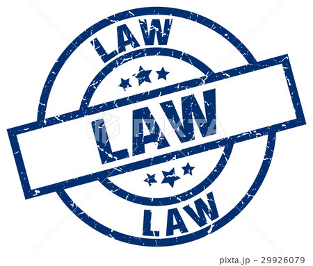 law blue round grunge stamp 29926079