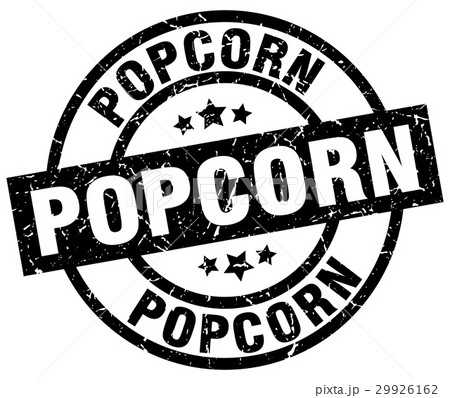 popcorn round grunge black stamp 29926162